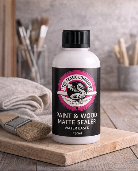 The Chalk Company Paint & Wood Matte Sealer | Water-Based Clear Protective Topcoat for Chalk Paint & Wood (250ml)