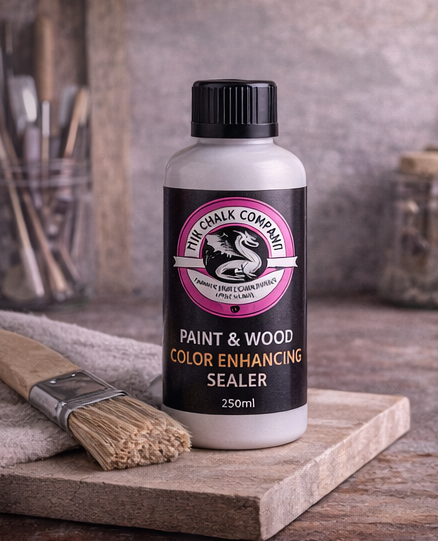The Chalk Company Paint & Wood Color Enhancing Sealer | Deepens Color & Enriches Wood Grain for Paint & Wood (250ml)