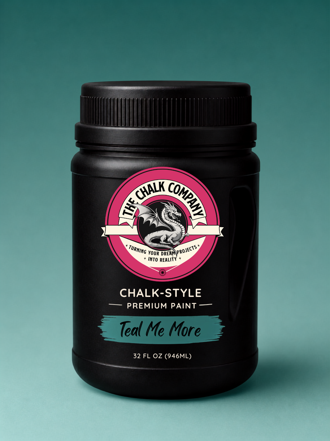 Teal color chalk paint