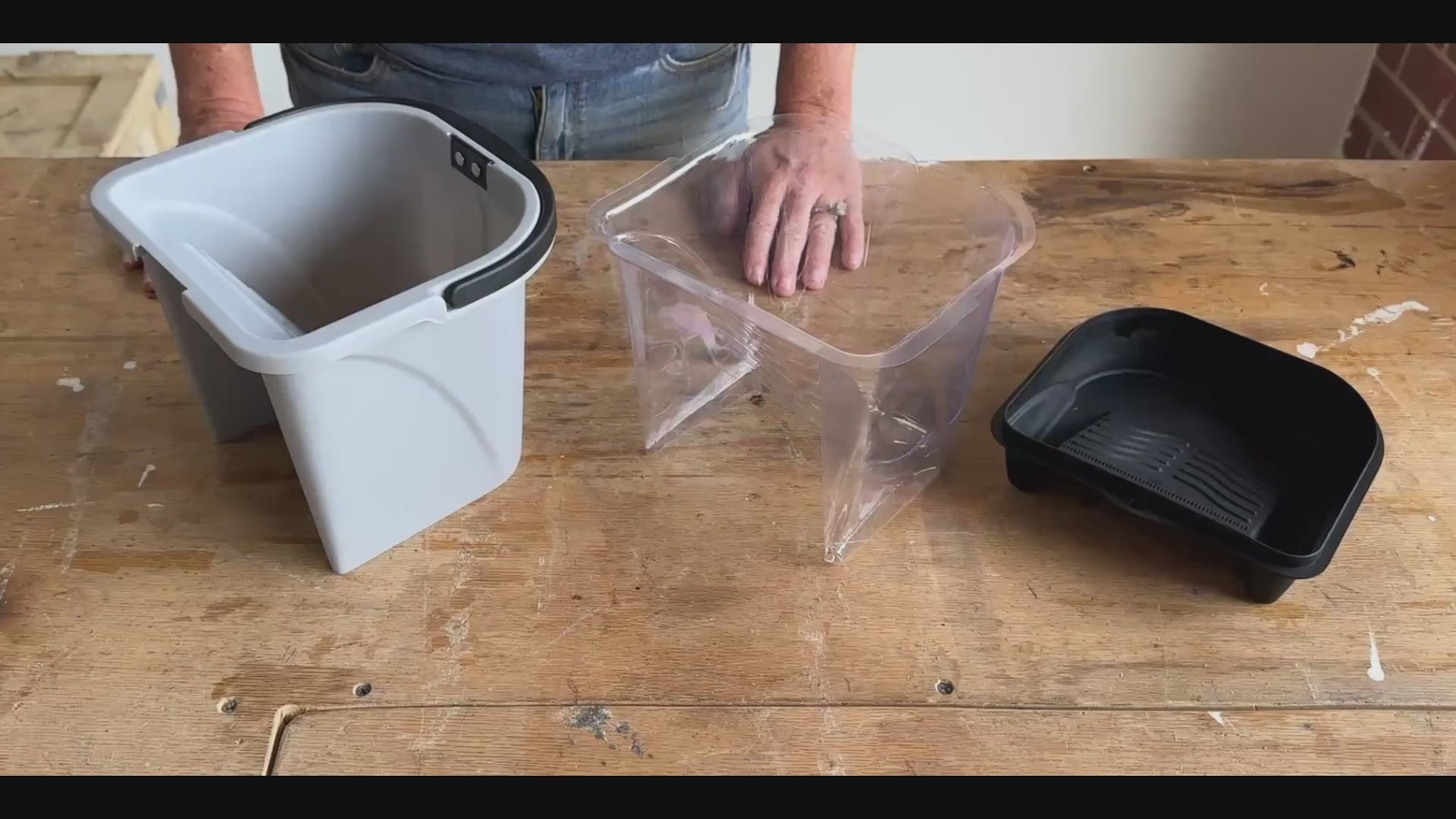 Painters 4" bucket with liners and lids